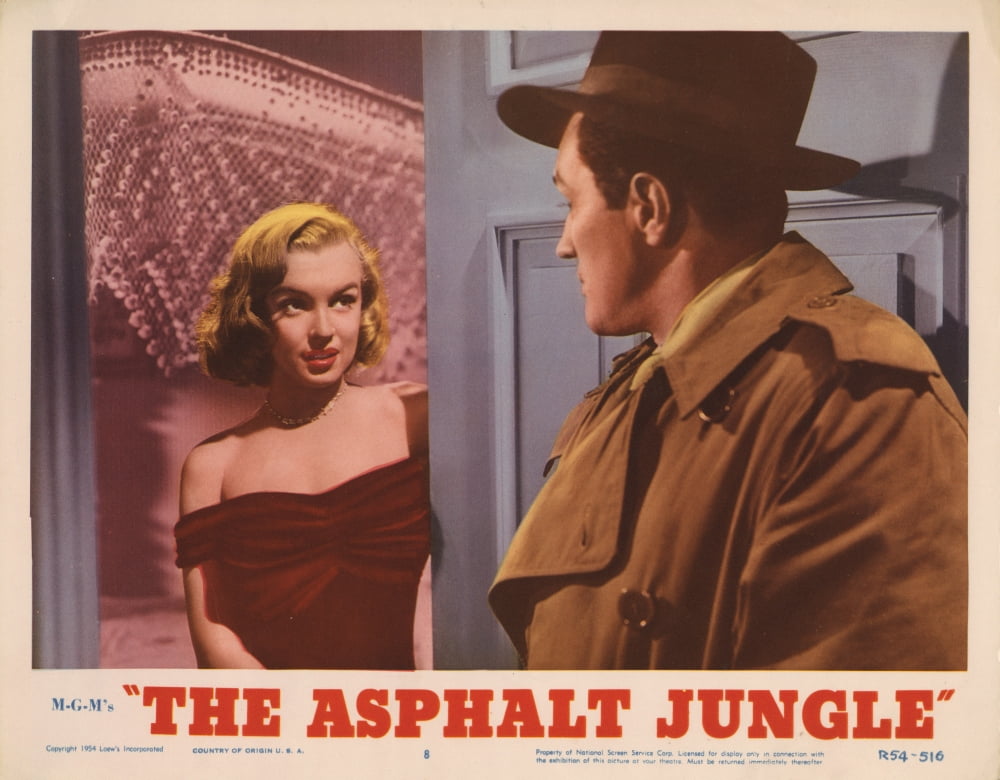 The Asphalt Jungle movie poster print showcasing classic film noir.