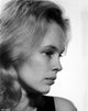 Black and white close-up portrait photo print of Sandy Dennis.