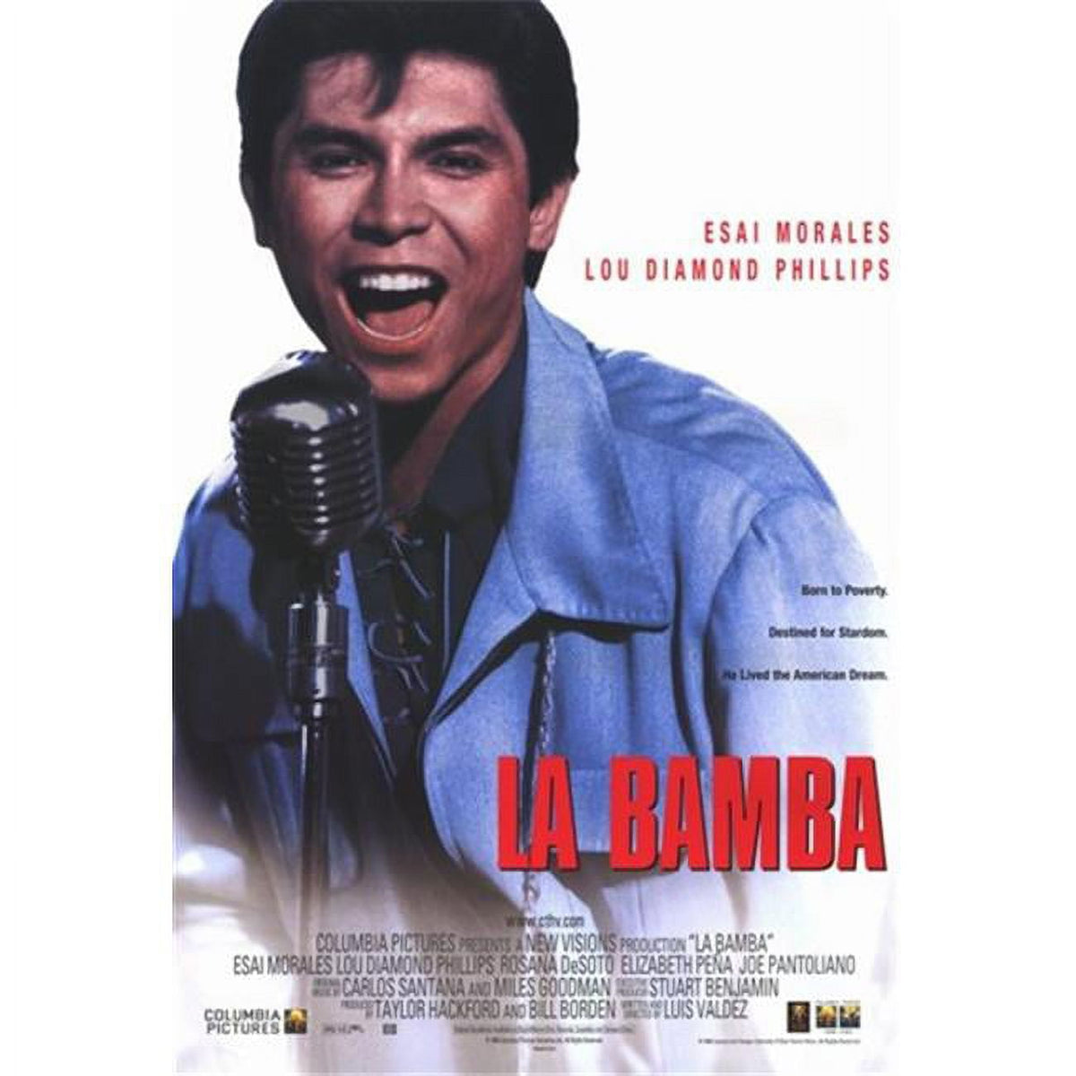 La Bamba Movie Poster 11x17 print featuring vibrant colors.