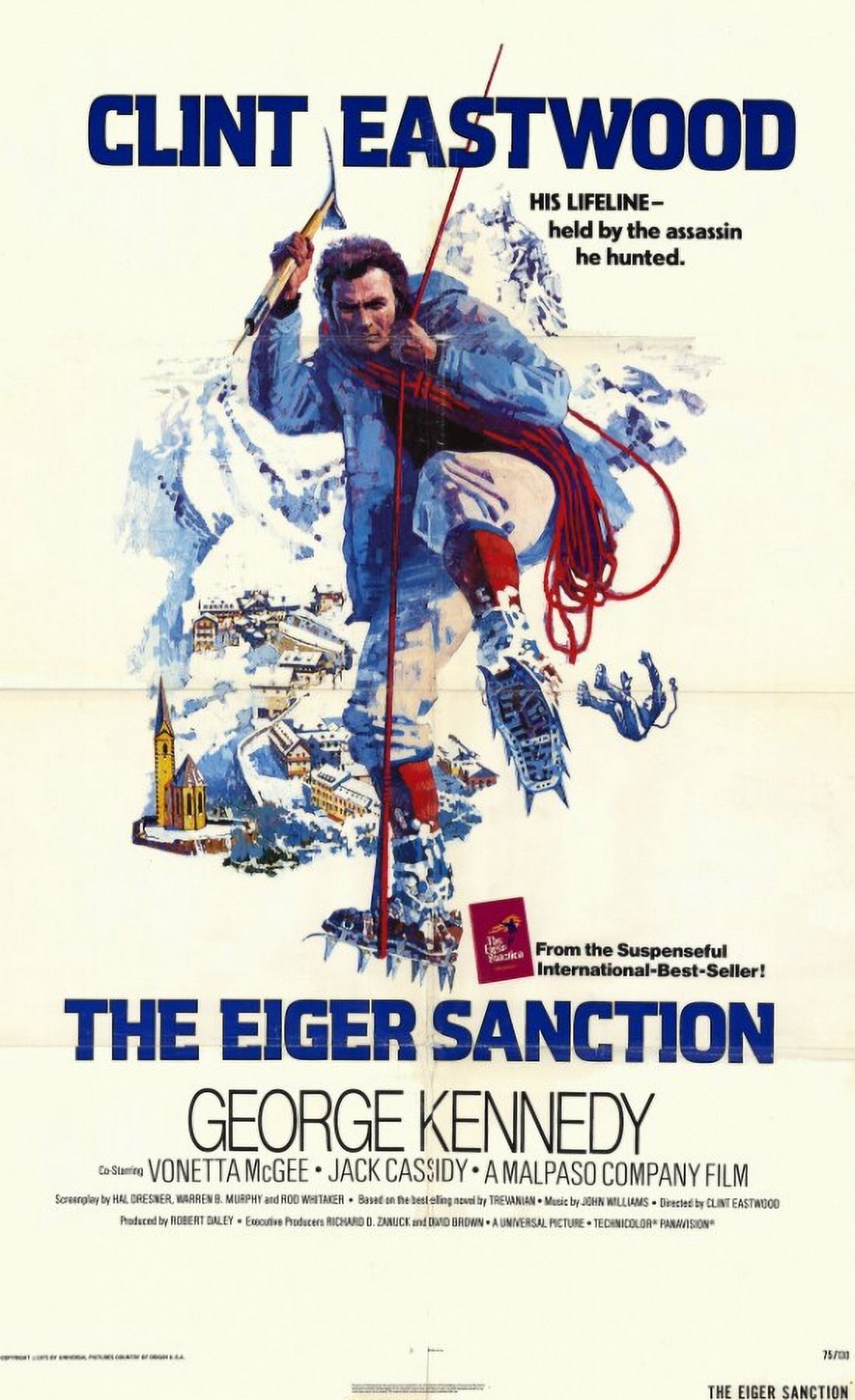 The Eiger Sanction Movie Poster 11x17 Print