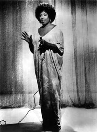 Sarah Vaughan vintage singing photo print in 8x10 size