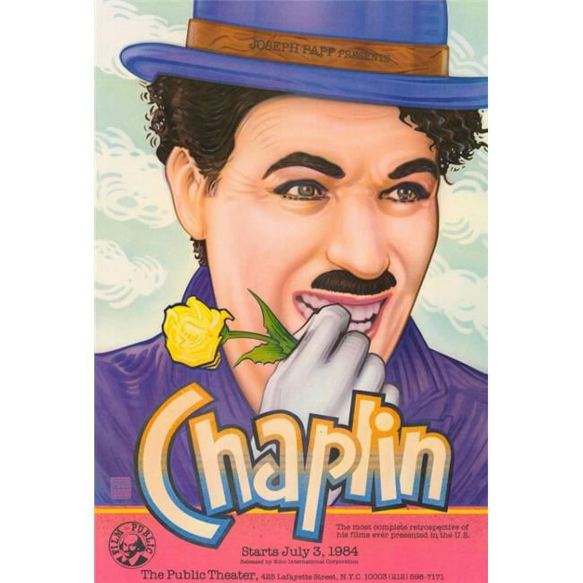 Charlie Chaplin Retrospective Movie Poster Print 27x40