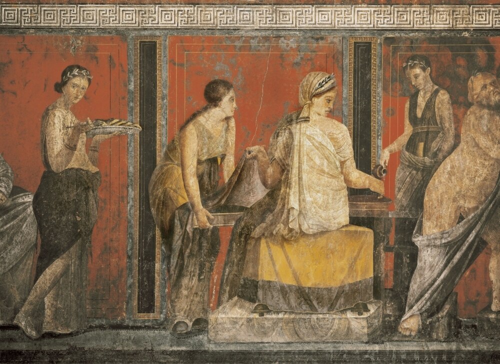 Pompeii Villa of Mysteries Fresco Detail Poster Print