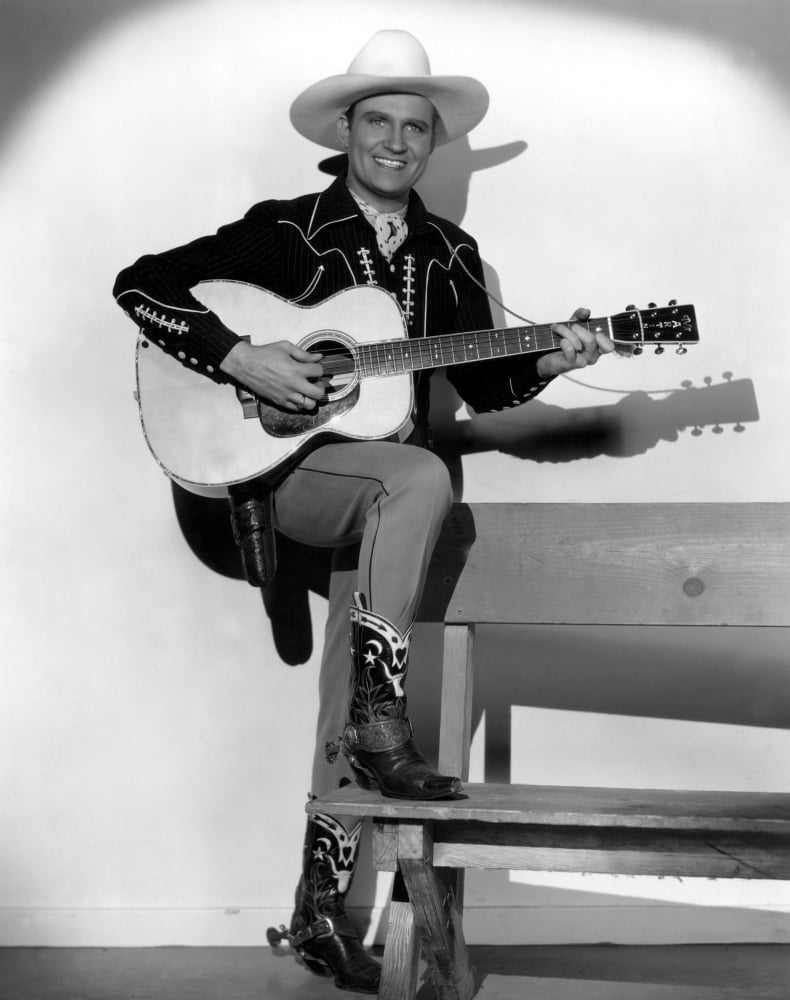 Gene Autry 1940s photo print showcasing classic Americana.