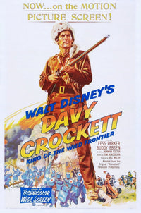 Davy Crockett King of the Wild Frontier movie poster print featuring Fess Parker.