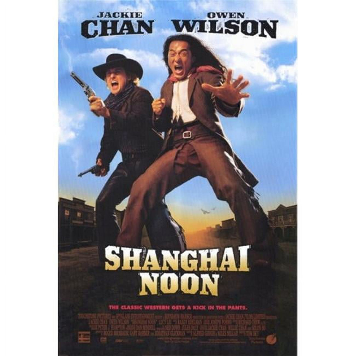 Shanghai Noon Movie Poster in 11x17 size featuring vibrant colors and action-packed design.