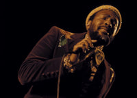Marvin Gaye performing live on stage photo print