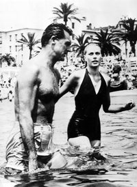 Grace Kelly and Cary Grant Ocean Photo Print