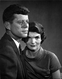 John F. Kennedy and Jackie Onassis photo print