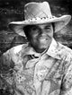 Jack Lord wearing a cowboy hat photo print