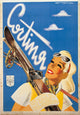 Cortina Dampezzo Scenic Poster Print showcasing mountains and nature.