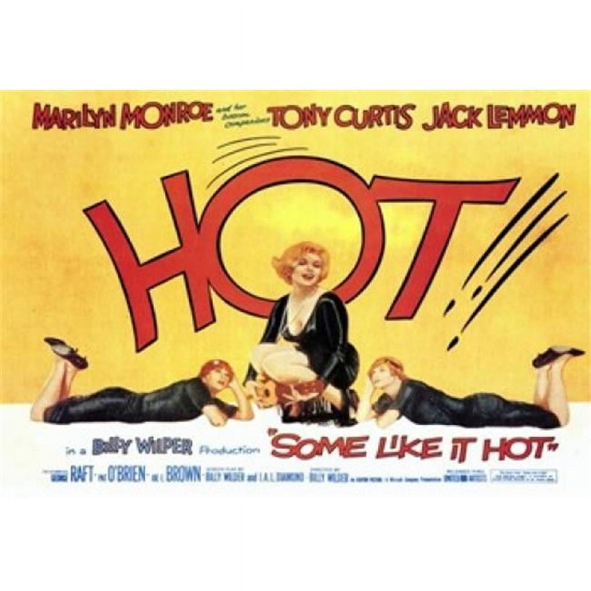 Some Like It Hot 1959 Style C Movie Poster 17x11
