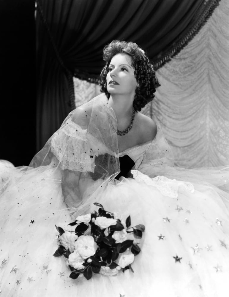 Greta Garbo in a stunning gown by Adrian, 1936 photo print