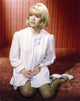 Judy Geeson portrait photo print wearing a shirtdress, available in multiple sizes.