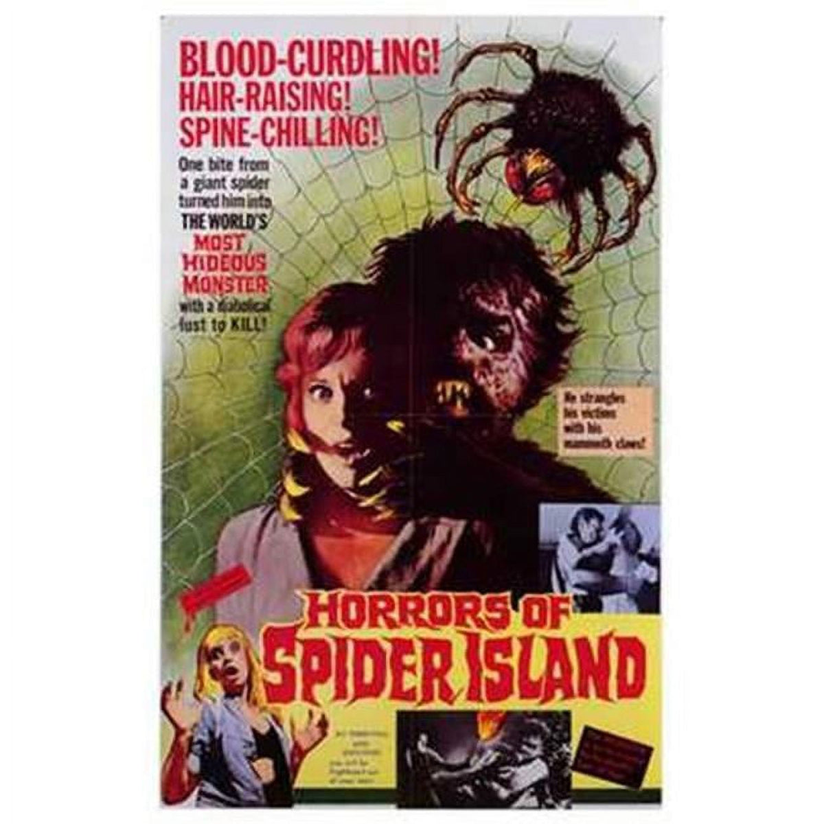 Horrors of Spider Island vintage movie poster 11x17