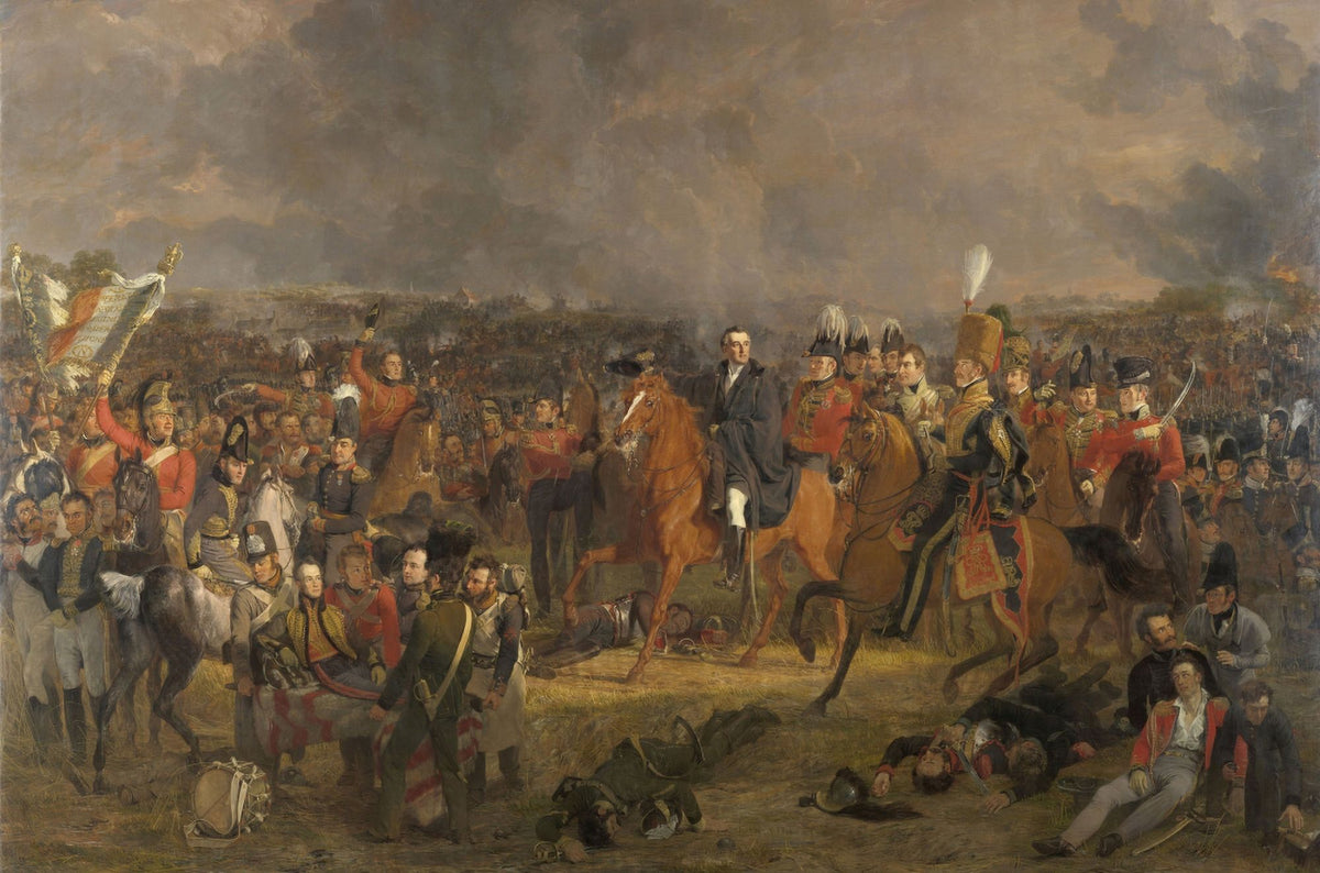 The Battle of Waterloo Historical Poster Print