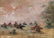 Comanche War Party Mounted On Wild Horses Poster Print by George Catlin