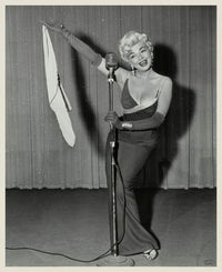 Barbara Nichols-Mic photo print showcasing vintage cinema charm.