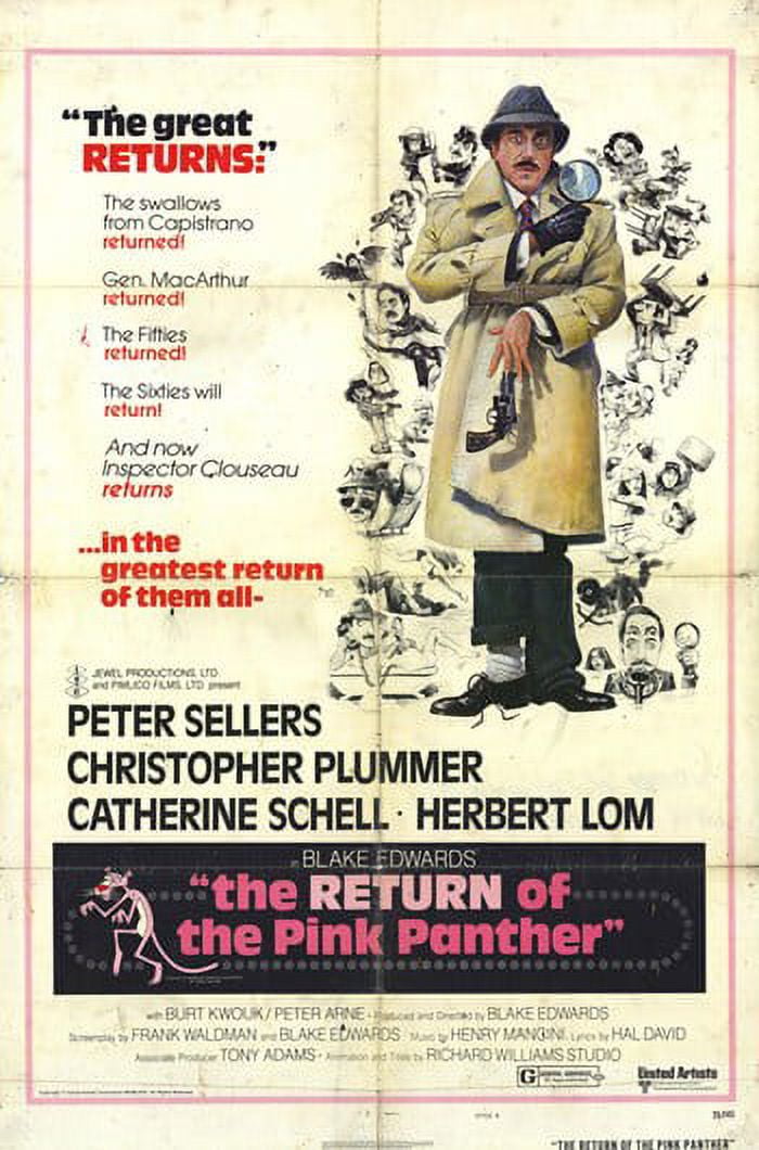 The Return of the Pink Panther Movie Poster 11x17