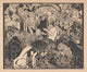 Orpheus Playing Harp for the Animals Poster Print by Henri van der Stok