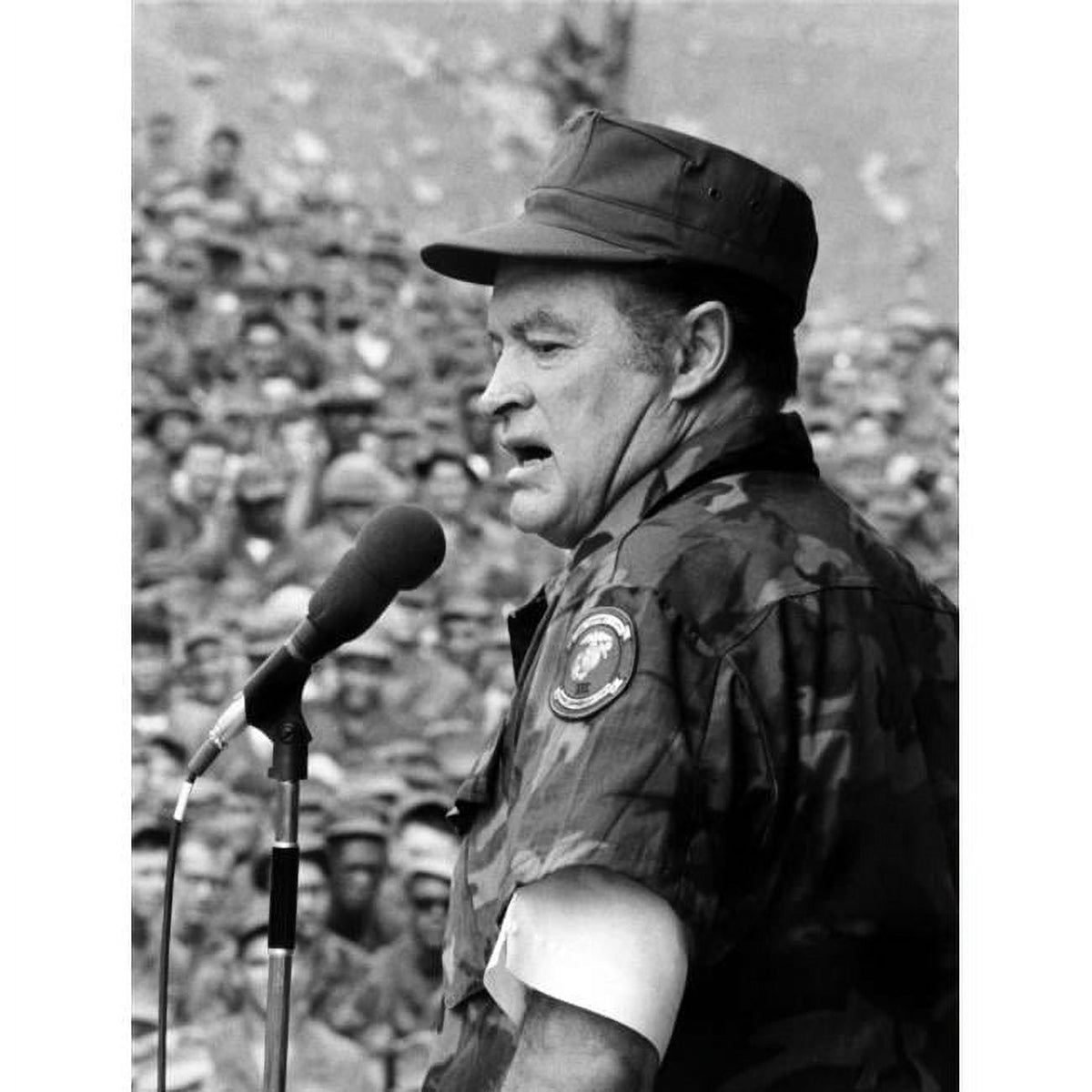 Bob Hope entertaining troops in Vietnam late 1960s photo print