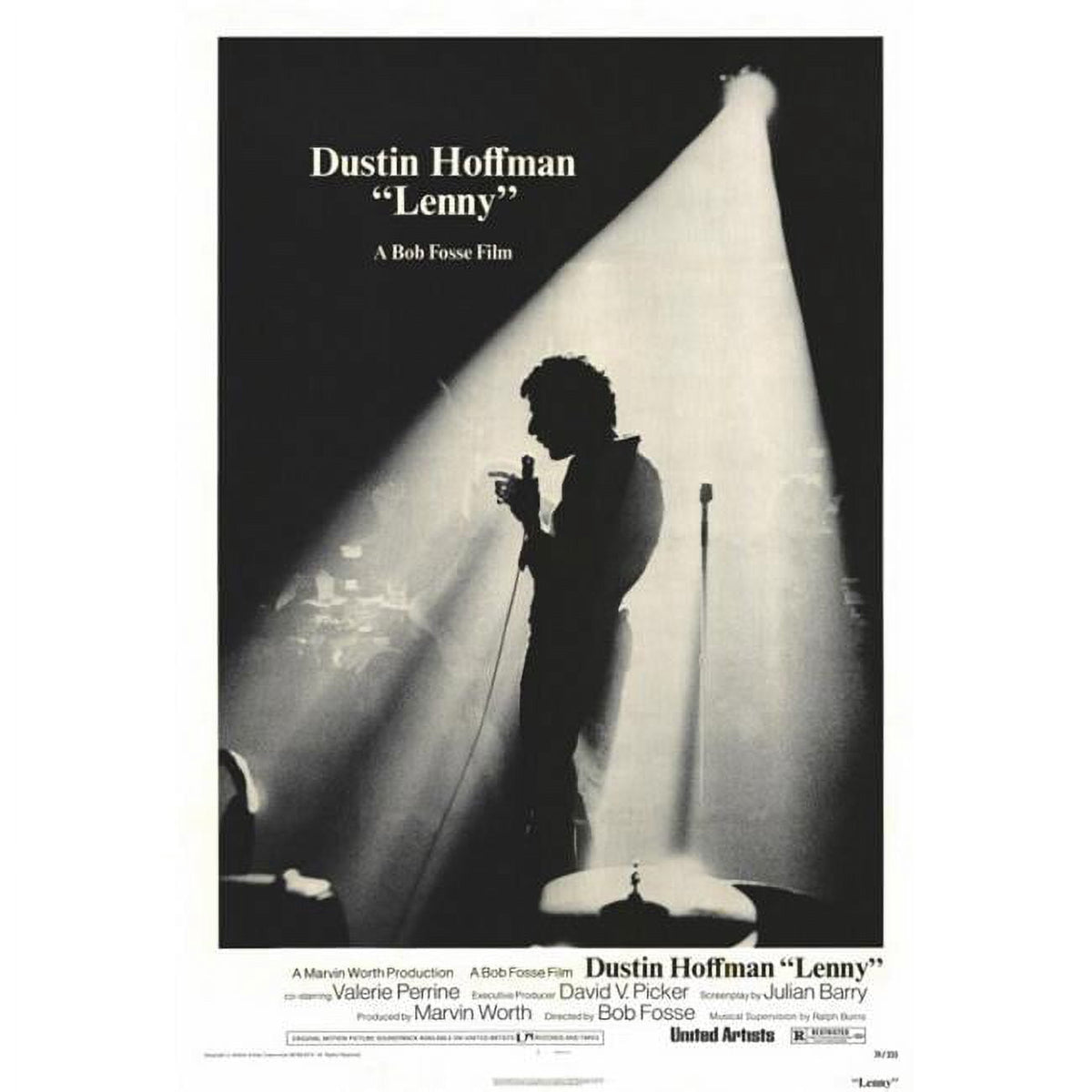 Lenny movie poster print showcasing vibrant film artwork.