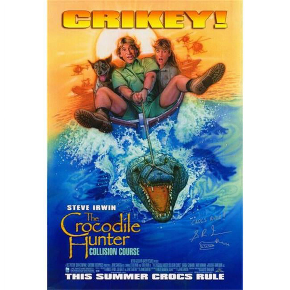 Crocodile Hunter Collision Course Movie Poster 11x17