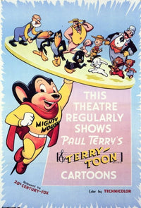 Terrytoon Cartoons Movie Poster 11x17 vintage animation art