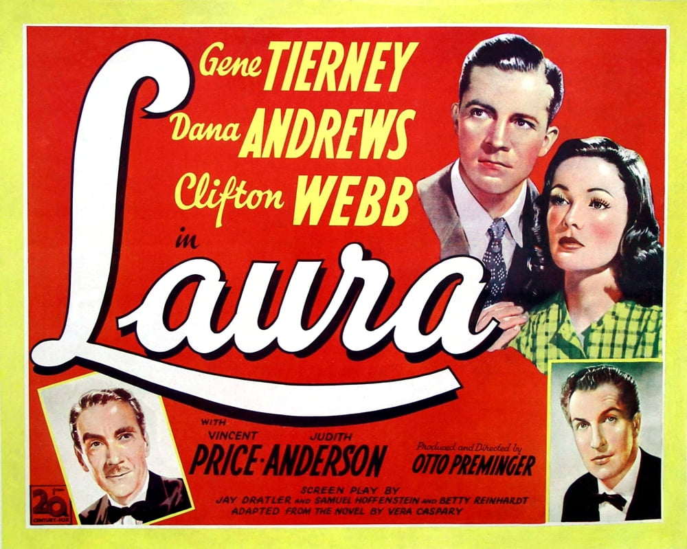 Laura Movie Poster Masterprint showcasing classic cinema art