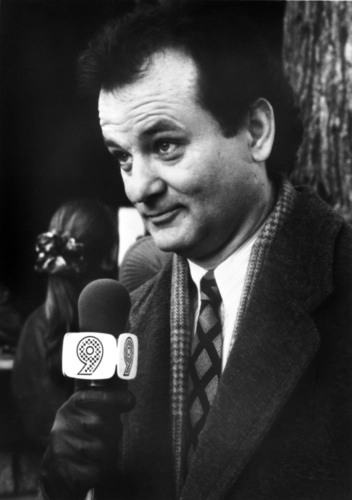 Bill Murray with microphone film still photo print.