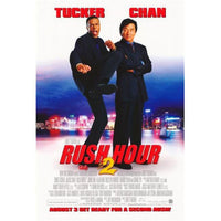 Rush Hour 2 Movie Poster featuring Jackie Chan and Chris Tucker in vibrant colors.