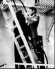 Black and white photo print of Julia Roberts and Richard Gere on fire escape from Pretty Woman.