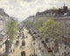 Boulevard Montmartre Spring (1897) art print by Camille Pissarro