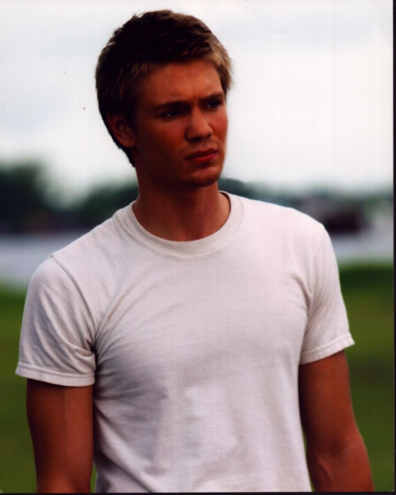 Chad Michael Murray photo print in white shirt, available in multiple sizes.