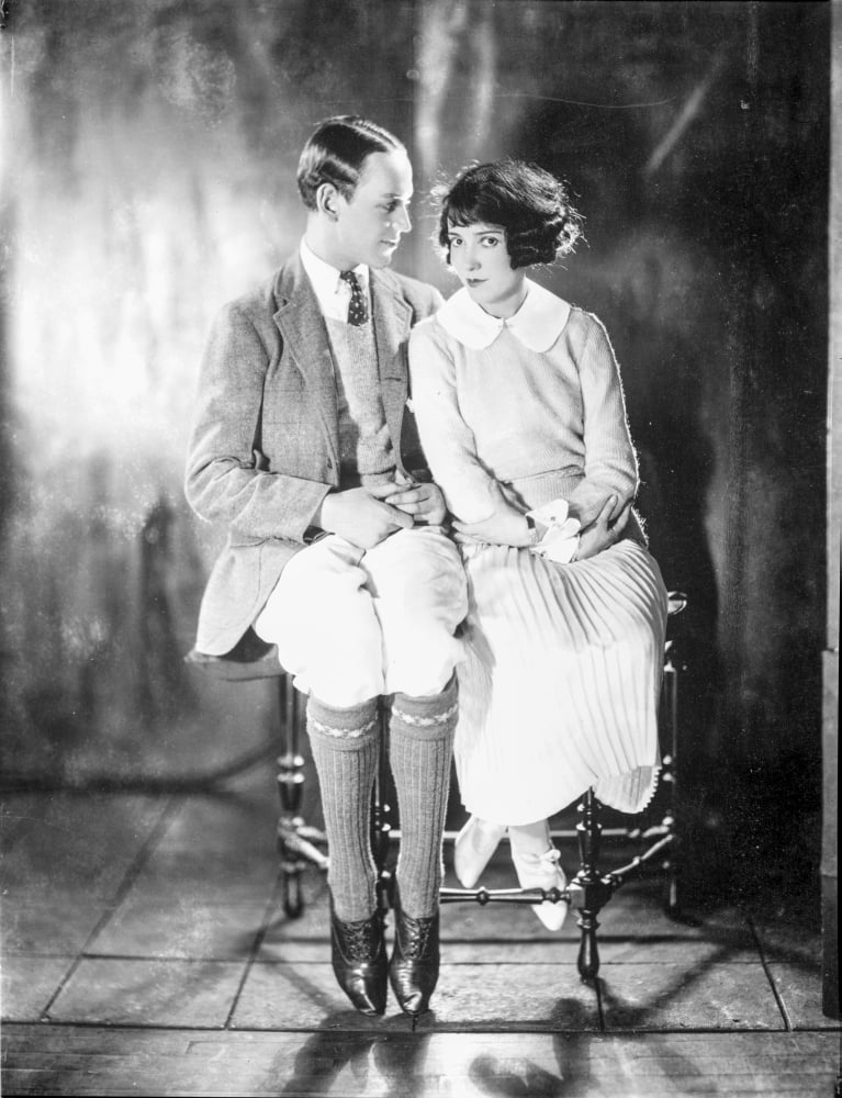 Fred Astaire Sitting with a Woman Photo Print