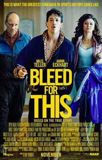 Bleed for This Movie Poster 11x17 print showcasing sports drama.