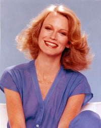 Shelley Hack Portrait in Blue Blouse Fine Art Print