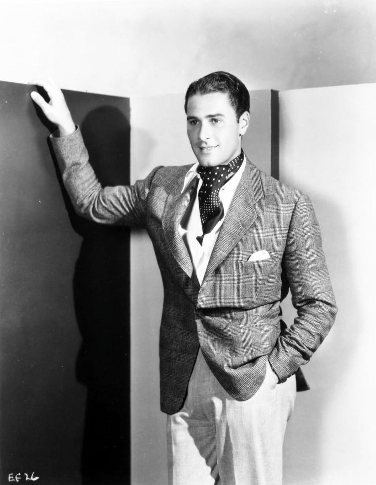 Errol Flynn classic photo print capturing Hollywood's golden age.