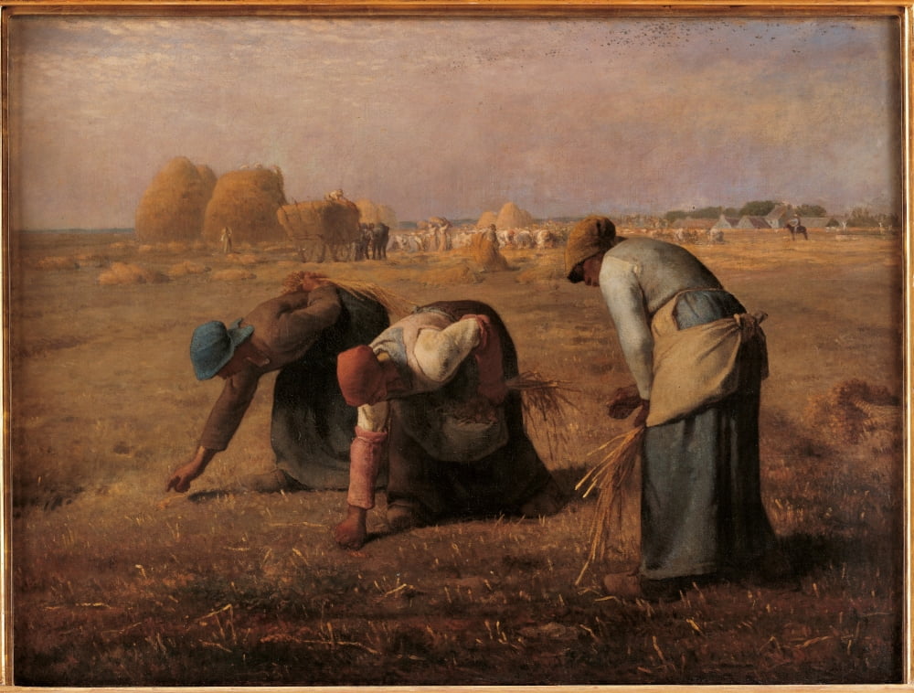 'The Gleaners' art poster print available in multiple sizes.