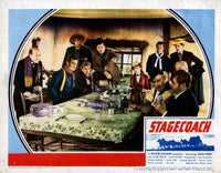 Stagecoach movie poster featuring John Wayne and cast (1939)