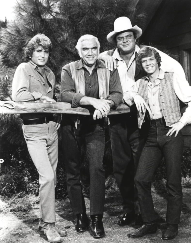 Bonanza black and white group portrait photo print