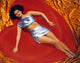 Yvonne DeCarlo Lying in Glossy Lingerie Photo Print