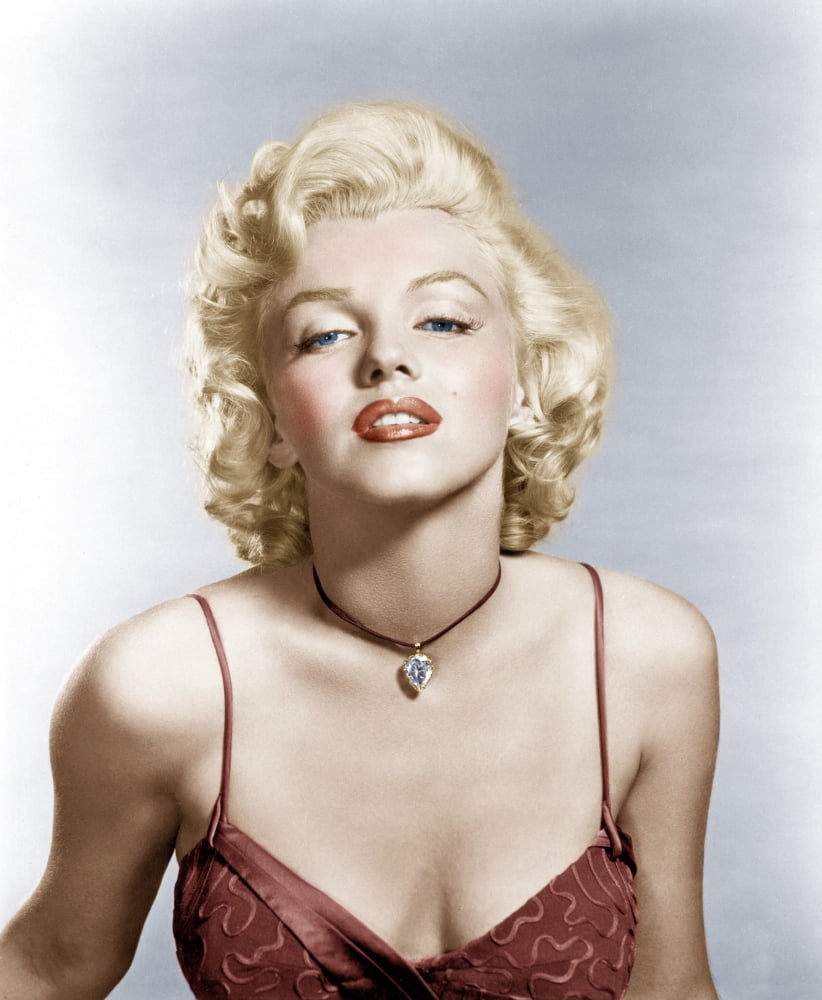 Marilyn Monroe 1950s photo poster print, available in multiple sizes.
