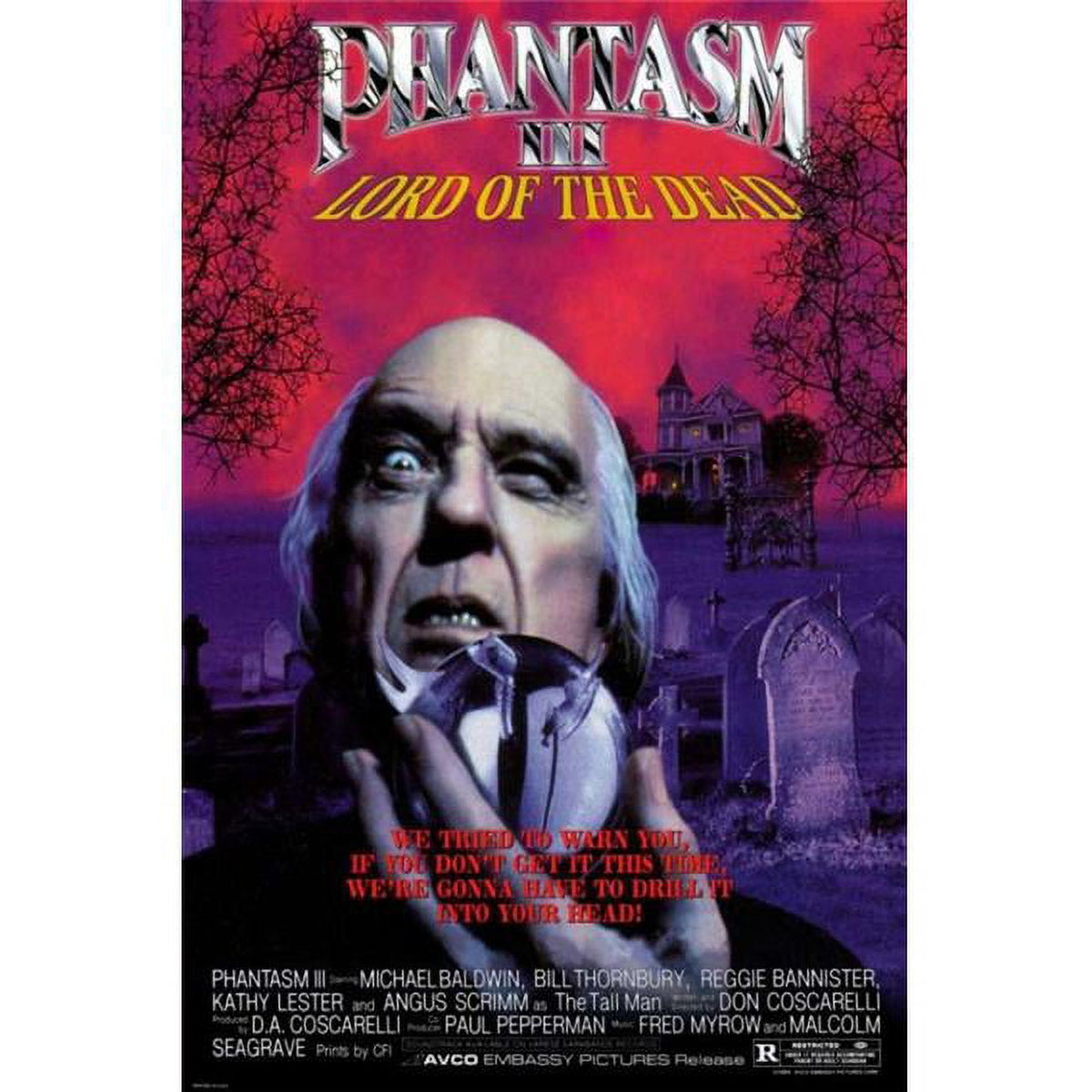 Phantasm III movie poster print - Classic horror art 27x40.