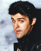 Jay Leno portrait photo print in black leather jacket, available in multiple sizes.