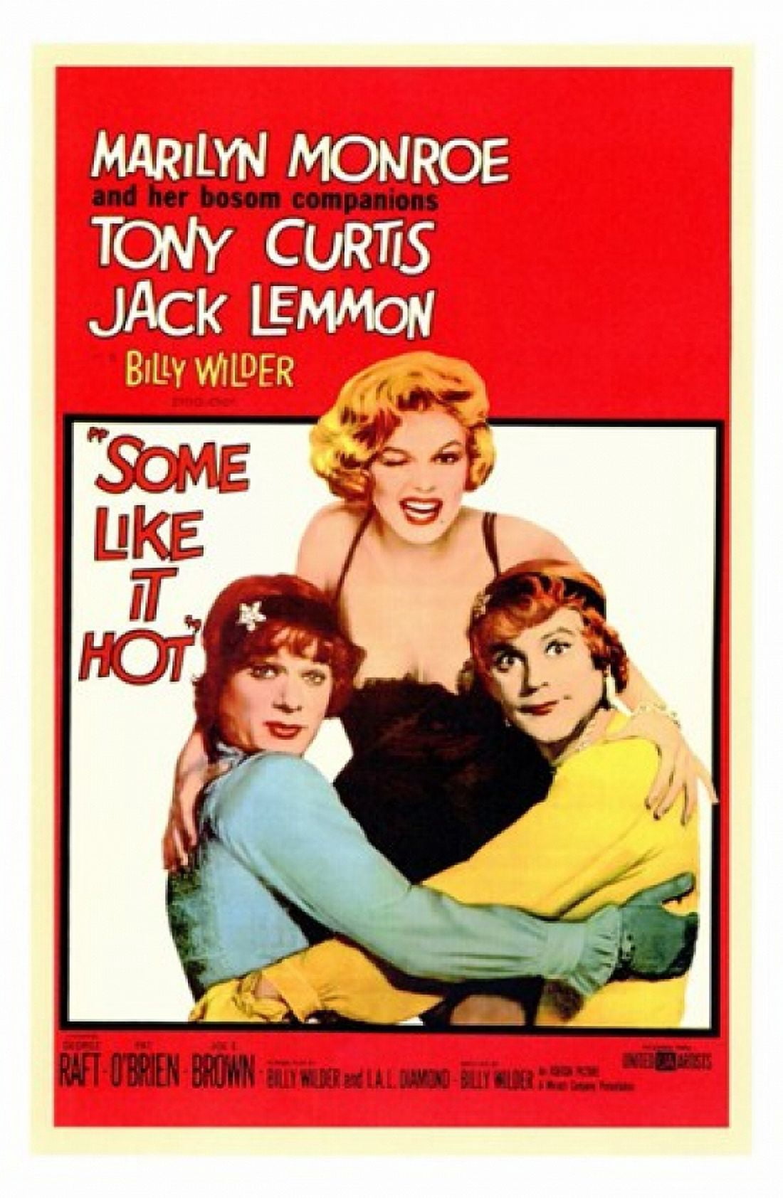 Some Like It Hot Style A Movie Poster - 1959 classic film art.