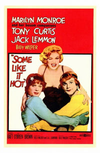 Some Like It Hot Style A Movie Poster - 1959 classic film art.