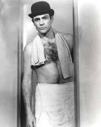 Sean Connery wearing a bowler hat photo print.