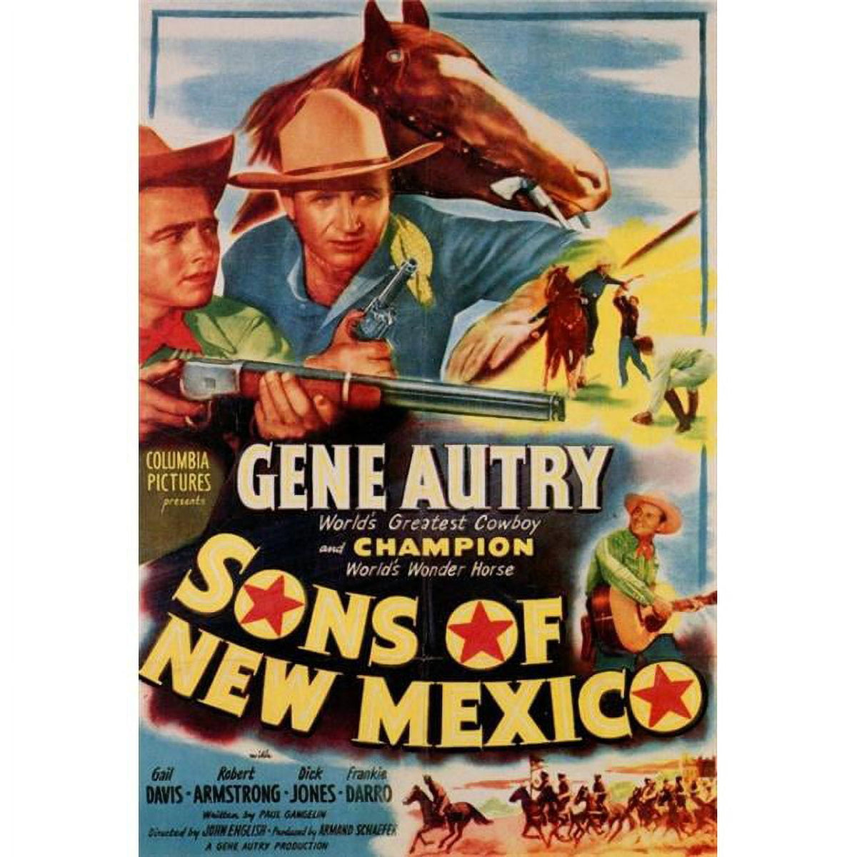 Sons of New Mexico Movie Poster Print - 27 x 40 inches, vibrant Southwest imagery.