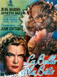 Beauty and the Beast movie poster masterprint showcasing Belle and the Beast.